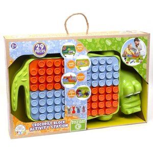 ROO CREW CROCODILE Block Activity Station -29 Pieces, Block Stacking toddler2Up.